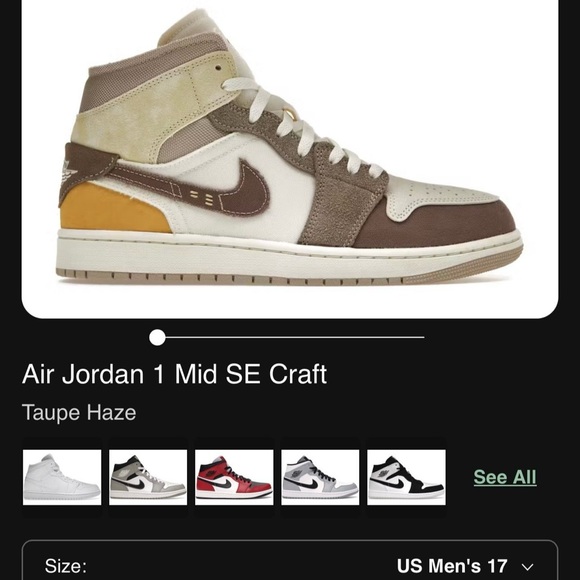 Jordan Other - Jordan Air 1 Mid SE Craft - Brown and White
